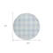 Homeroots 8' Sky Blue And Gray Round Plaid Washable Indoor Outdoor Area Rug 595435 - alternate 2