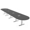 Skutchi Designs 18ft Racetrack Conference Table With Power | Harmony Series | 18 Person Meeting Room Table HAR-RAC-48X216-T-WA7949-ESIL - alternate 1
