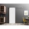 Sartodoors Sliding Barn Door with 6.6ft Hardware Planum 0990 White 18x96 Solid Core Modern Interior PLANUM0990BD-S-BEM-1896 - alternate 1