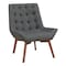 Osp Home Furnishings Shelly Tufted Chair, Charcoal SHE-K26 - alternate 1