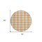 Homeroots 8' Orange Gray And Beige Round Plaid Washable Indoor Outdoor Area Rug 601418 - alternate 6