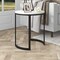 Homeroots 24" Black And White Faux Marble And Steel Round End Table 544231 - alternate 6