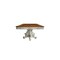 Homeroots 49" Brown And White Solid Wood Double Pedestal Base Dining Table 348650 - alternate 3