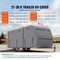 Vevor Trailer Travel RV Cover 22-24 ft Class A Camper Cover Non-Woven Fabric XYDFCZ22-24 - alternate 6