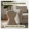 Leisuremod Loft Modern Fiberstone Hourglass Side Table, Weather-Resistant, Fully Assembled LST14SM - alternate 6