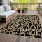 Homeroots 5' X 8' Black And Gold Geometric Washable Indoor Outdoor Area Rug 599179 - alternate 6