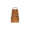 Homeroots 19" Brown Solid Wood And Metal Box 487956 - alternate 4