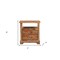 Homeroots 27" Brown Solid Wood Two Drawer Nightstand 552248 - alternate 16