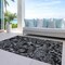 Homeroots 5' X 8' Black Gray And Charcoal Paisley Washable Indoor Outdoor Area Rug 588631 - alternate 4
