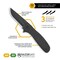 Outdoor Edge Cutlery UTILIPRO, Orange Folding Utility Knife UPB-10C - alternate 3