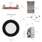 Nuwatt 4 Inch 2 Hour Black Trim Fire Rated Recessed Lighting, Canless LED Lights 2700K-5000K, 900LM, 6PK NW-P-DL-4-12W-5CT-FR-BLK-6P - alternate 6