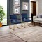 Homeroots Set of Two Tufted Navy Blue And Gold Upholstered Velvet Dining Arm Chairs 545057 - alternate 4