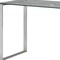 Homeroots 47" Clear and Silver Glass and Metal Computer Desk 554210 - alternate 3
