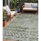Homeroots 5' X 8' Olive Green And Ivory Argyle Washable Indoor Outdoor Area Rug 615807 - alternate 1