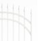 Nuvo Iron 45-in W x 68-in H Glossy Wht Tiger Eye Gate Arched -48-in W Openings SC Hardware W/Dbl Side Handle ITGA4568GW - alternate 6