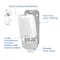 Tork Soap and Sanitizer Dispenser, White, Wall 581500 - alternate 7