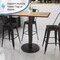 Flash Furniture Round Restaurant Table Base with 4" Dia., 24 in W, 24 in L, 40.5 in H, Cast Iron, Iron, Black XU-TR24-BAR-GG - alternate 6