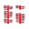 Tekton Phillips, Slotted, Torx, Square Screwdriver Set w/Red Modular Organizers-4in Shanks (35pc) DWZ90125 - alternate 1
