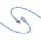 Monoprice USB-C to USB-C Silicone Charging Cable - USB 2.0, 240W PD, Ultra Flexible, 10ft, Blue, 2PK 48860 - alternate 3