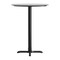 Flash Furniture 31.25" RND Tabletop, Seamless Surface Technology, Gray Faux Concrete, 22x22 Black Bar Height X-Base ST-RD31-CMGY-T2222B-GG - alternate 8