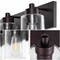 Jonathan Y Irving 40" 6-Light Seeded Glass/Iron Modern Contemporary LED Vanity Light, Oil Rubbed Bronze JYL7621E - alternate 7