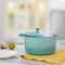 Crock-Pot Artisan 2 Piece 5 Quarts Enameled Cast Iron Dutch Oven in Aqua Blue 127801.02R - alternate 5