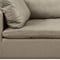 Homeroots 86in Cream and Brown Cotton Blend Loveseat 720472 - alternate 6