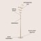 Jonathan Y Scribble 60.5" Modern Dimmable Metal Integrated LED Floor Lamp, Gold JYL7027B - alternate 10