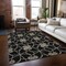Homeroots 8' X 10' Black And Ivory Geometric Washable Indoor Outdoor Area Rug 613407 - alternate 5