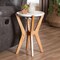Baxton Studio Phaedra Round Marble End Table 270-14717-ZORO - alternate 5