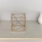Homeroots 8" Gold Metal Abstract Geo Cube Sculpture 483221 - alternate 6