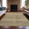 Homeroots 9' X 12' Artichoke Green And Ivory Geometric Washable Indoor Outdoor Area Rug 630487 - alternate 6