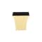 Homeroots 5in Gold Recycled Plastic Indoor Outdoor Square Pot Planter 488325 - alternate 1