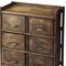 Homeroots 23" Bronze Metal Six Drawer Chest 389728 - alternate 4