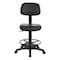 Office Star Products DC Series Sculptured Vinyl Drafting Chair, Black DC517V - alternate 7