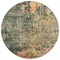 Homeroots 8' Sage Gray And Pink Round Abstract Washable Indoor Outdoor Area Rug 606124 - alternate 7
