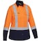 Pip Long Sleeve Shirt, V-Neck, Hi-Vis Orange 312W6367H - alternate 1