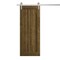 Sartodoors Modern Barn Door 32 x 80 inches, Ego 5006 Marble Oak, 6.6FT Silver Rail Track Heavy Hardware Set ,  EGO5006BD-S-DMR-32 - alternate 1
