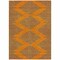 Homeroots 5' X 8' Orange And Blue Geometric Washable Indoor Outdoor Area Rug 598765 - alternate 6