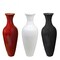 Uniquewise Elegant 3-Piece Tall Floor Vase Set - Glossy White, Black, and Red - 37.5in High, 14in QI003713.3 - alternate 1