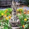 Pure Garden Outdoor Water Fountain, LED Lights, Lighted Cherub Angel Fountain, Antique Stone Design 50-0010 - alternate 7