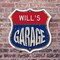 Signmission Will's Garage, 6 Inch X 6 Inch, Plastic Sign SHI-P-6-383-WILL - alternate 3