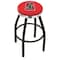 Holland Bar Stool Co 30" Blk Wrinkle Stanford Swivel Bar Stool, Chrome Ring L8B2C30Stnfrd - alternate 1