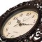 Clockswise 11in Classic Hanging Wall Clock with Ornate Floral Scroll Frame in Vintage Distressed Finish, Brown QI004932 - alternate 6