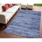Homeroots 4' X 6' Denim Blue And Navy Blue Abstract Indoor Outdoor Area Rug 545502 - alternate 1