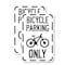 Signmission Bicycle Parking Only With Graphic, 12'' X 18'' 2 Signs, Heavy Gauge Aluminum, 2PK A-1218-2PACK-24320 - alternate 1