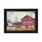 Homeroots Antique Barn Black Framed Print Wall Art 415263 - alternate 1