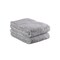 Homeroots Set of Two Light Gray Cotton 13" X 13" Quick Dry Terry Cloth Washcloths, 2PK 700344 - alternate 1