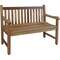 Homeroots 26in Natural Teak Solid Wood Garden Bench 376760 - alternate 1