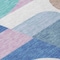 Homeroots 8' Sky Blue Teal Blue And Brown Round Geometric Washable Indoor Outdoor Area Rug 616744 - alternate 6